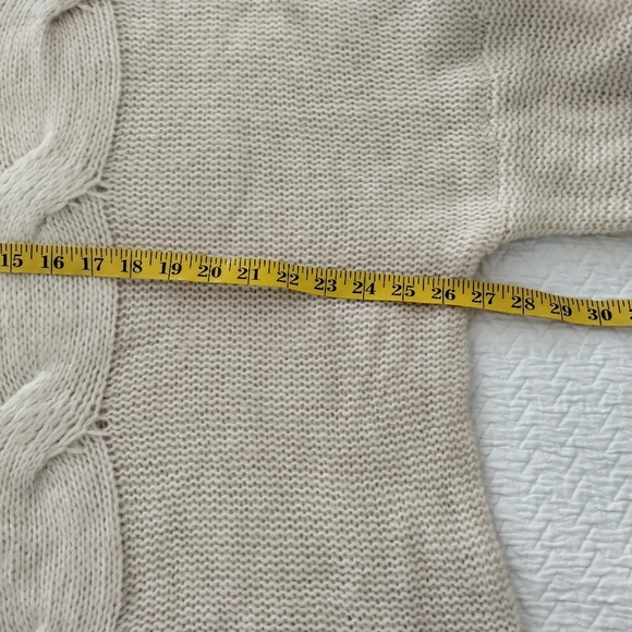 Aerie Oversized Happy Place Cable Sweater Sz 2xl - Picture 8 of 9